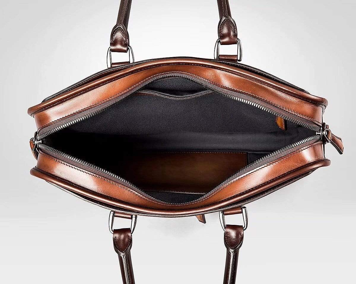 Vintage Smooth Cowhide Leather Briefcases, Messenger Bags & Bags