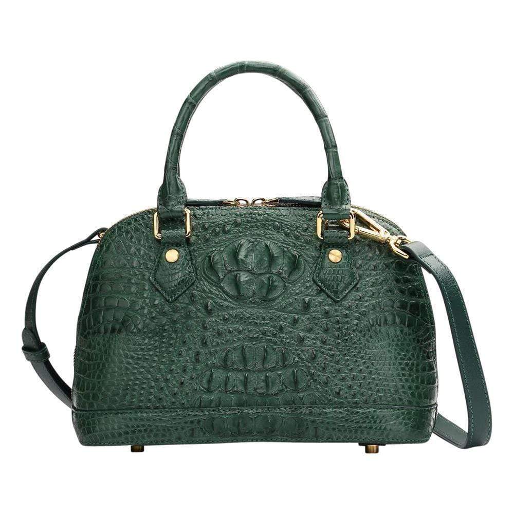 Women Genuine Crocodile Double Handle Tote Bag Small Size