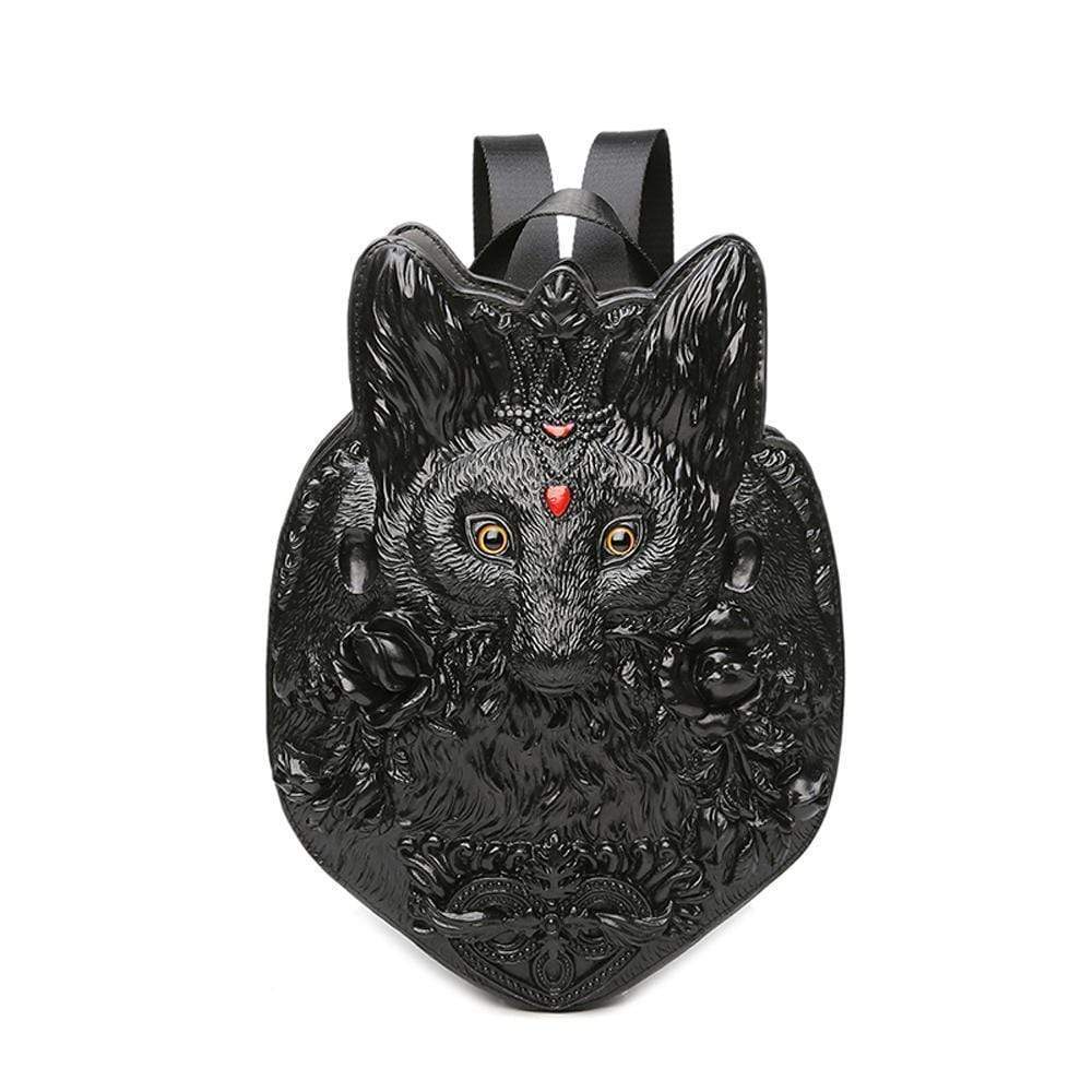 3D Backpack Fashion 3D Ladie's Fox Modeling Casual Backpack Bags
