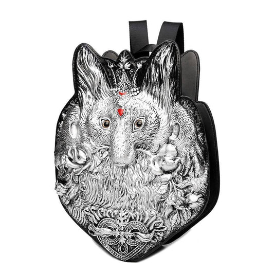 3D Backpack Fashion 3D Ladie's Fox Modeling Casual Backpack Bags