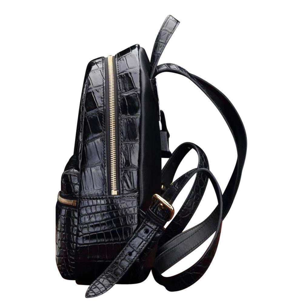 Women's  Crocodile Belly Leather Mini Backpack  |  Rossieviren