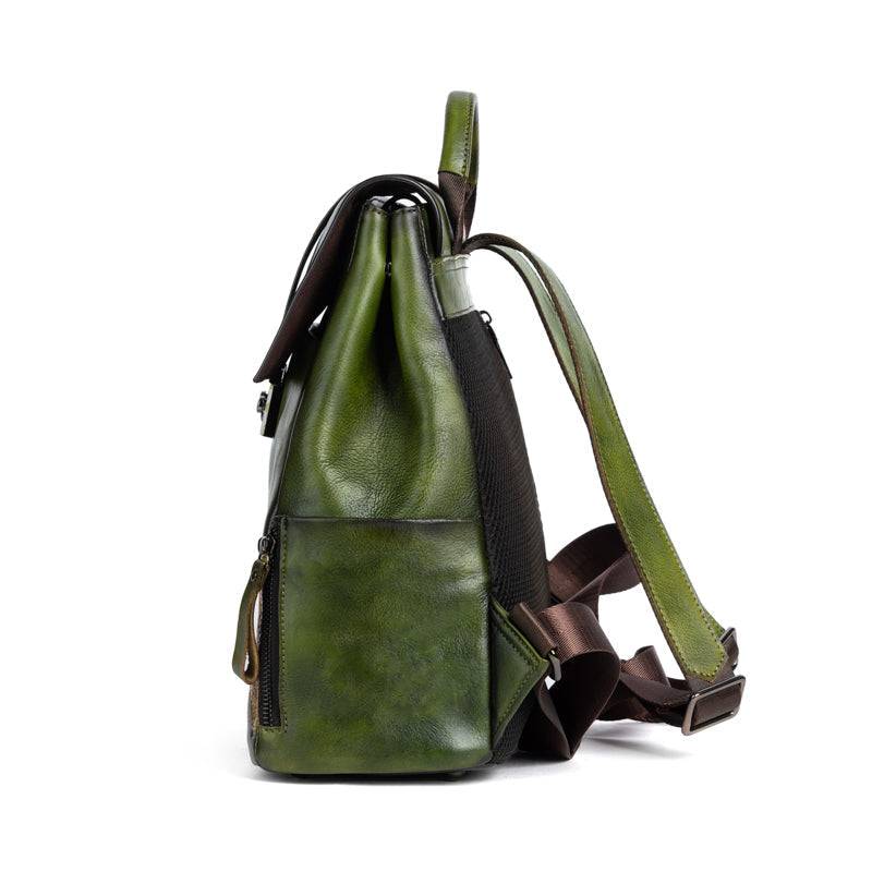 Rossie Viren Women's Women’s Vintage Leather Backpack Handle Shoulder Bag