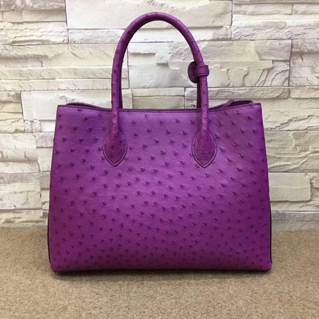 Women's Ostrich Leather Tote bags 35cm