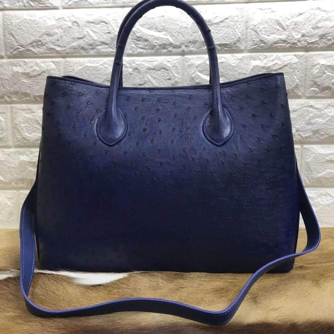 Women's Ostrich Leather Tote bags 35cm