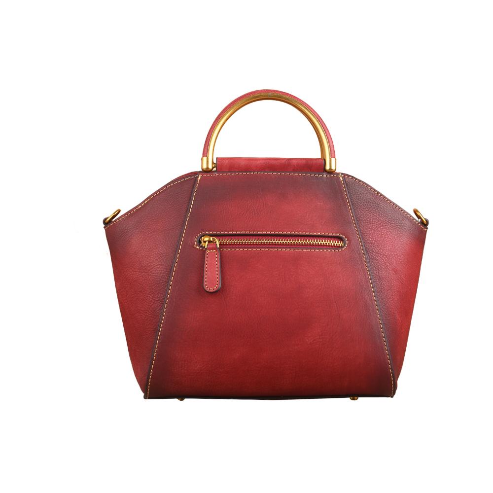Rossie Viren Women's Women Vintage Leather Handbag Shoulder Purse Satchel Tote Crossbody Bag
