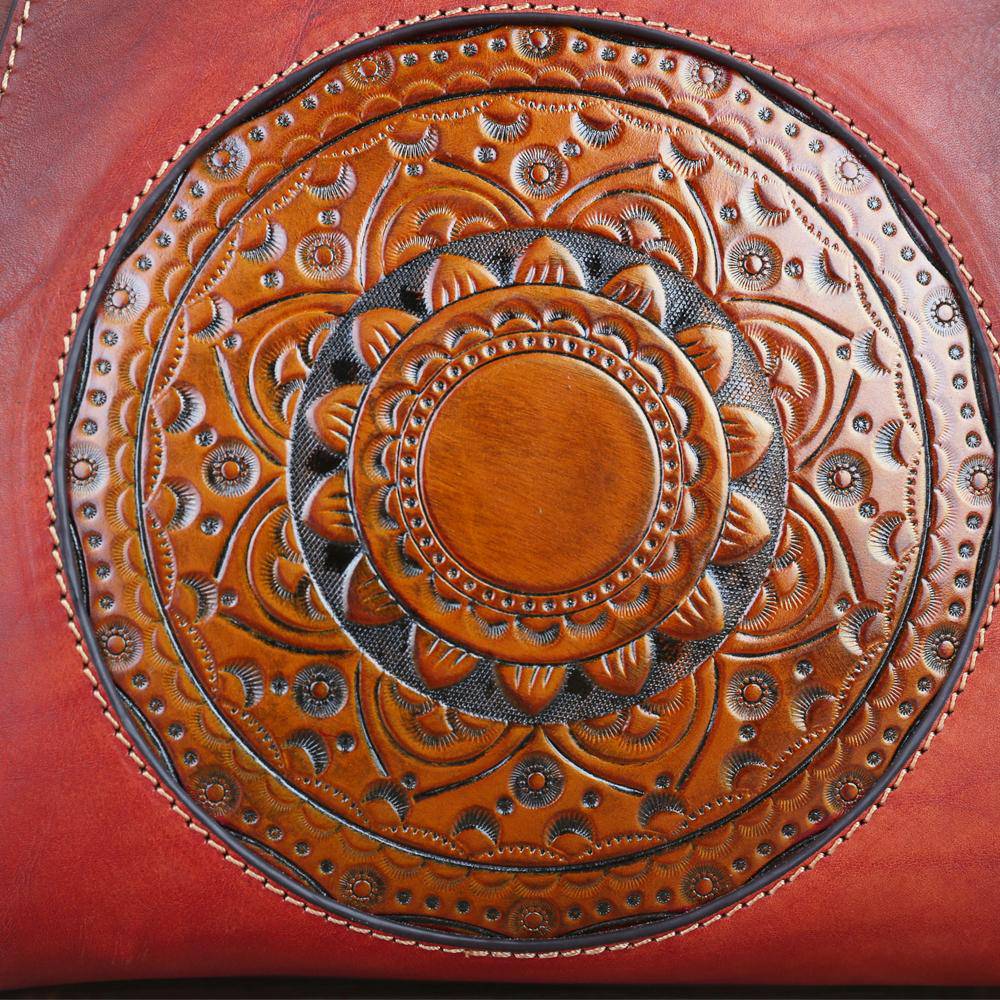Rossie Viren Women's Women Vintage Leather Handbag Shoulder Purse Satchel Tote Crossbody Bag