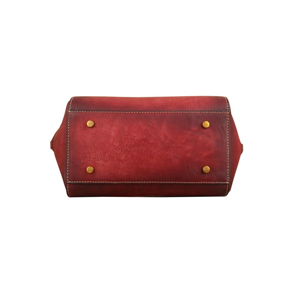 Rossie Viren Women's Women Vintage Leather Handbag Shoulder Purse Satchel Tote Crossbody Bag