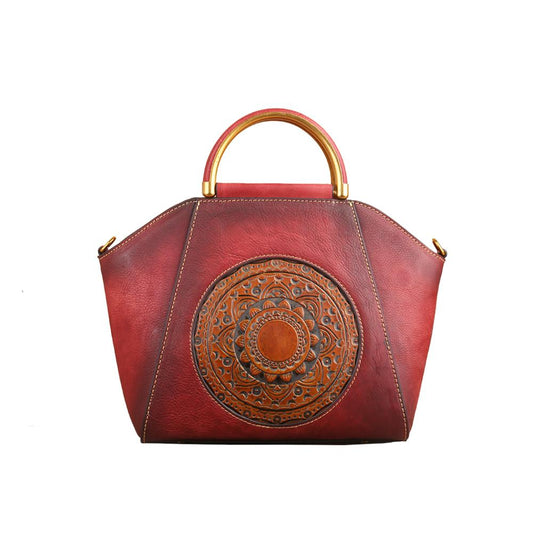 Rossie Viren Women's Women Vintage Leather Handbag Shoulder Purse Satchel Tote Crossbody Bag