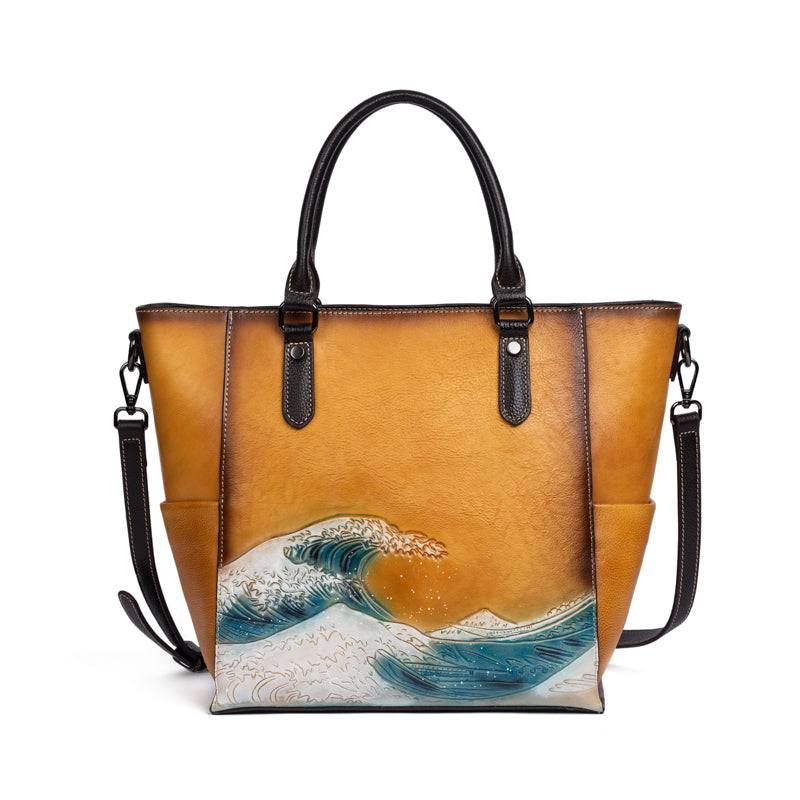Rossie Viren Women's Womens shopper large vintage-leather tote