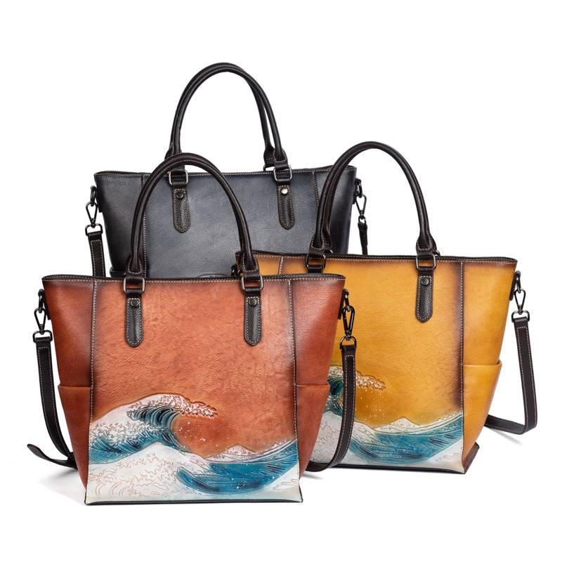 Rossie Viren Women's Womens shopper large vintage-leather tote