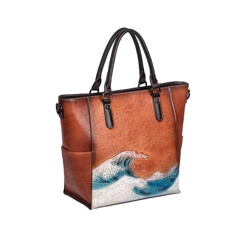 Rossie Viren Women's Womens shopper large vintage-leather tote