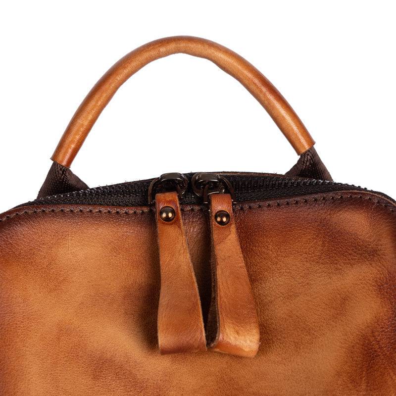Rossie Viren Women's Womens Vintage Leather Large Backpack