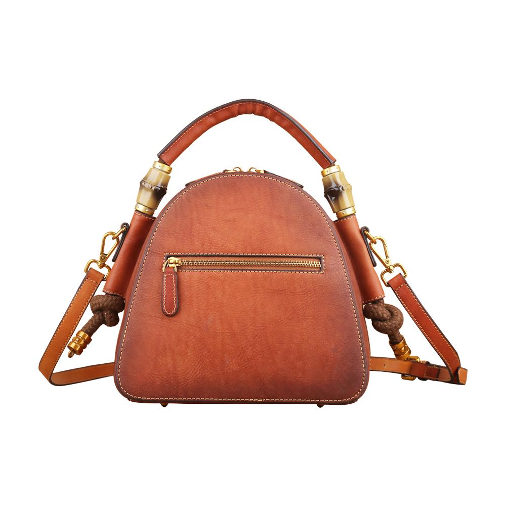 Rossie Viren Women's Womens Vintage Leather Top Handle Cross Body Messenger Bags