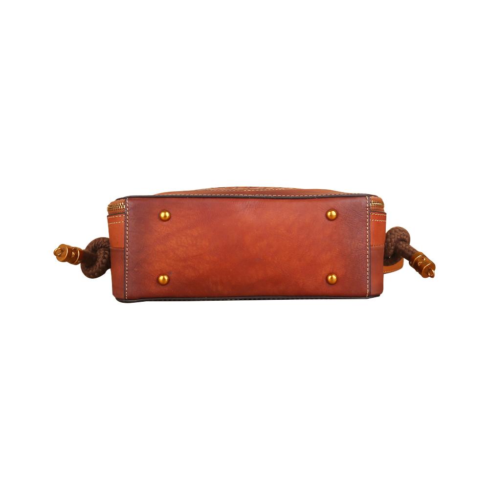 Rossie Viren Women's Womens Vintage Leather Top Handle Cross Body Messenger Bags