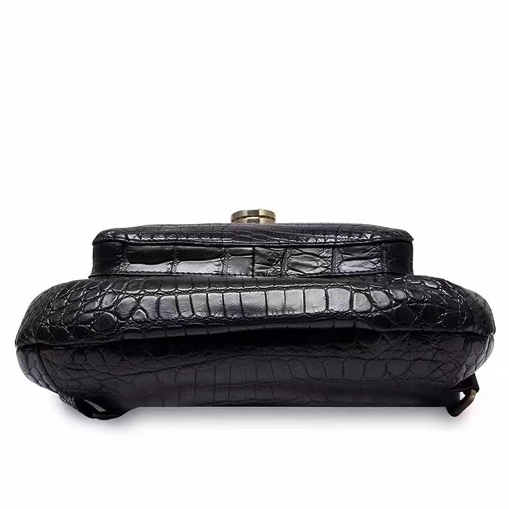 Crocodile Belly Leather Women's Backpack