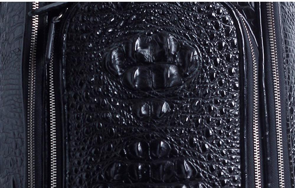 Pre-order Crocodile Leather Golf Set by Rossie Viren featuring golf bags, cart bags, and stand bags with luxurious crocodile texture.